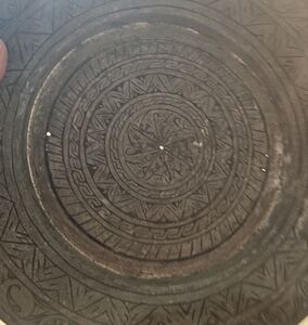 Intricate Black Decorative Plate